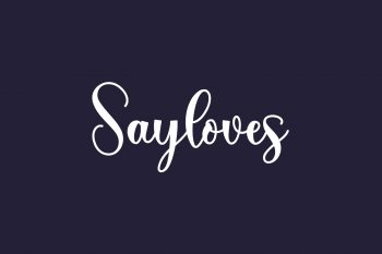 Sayloves Free Font