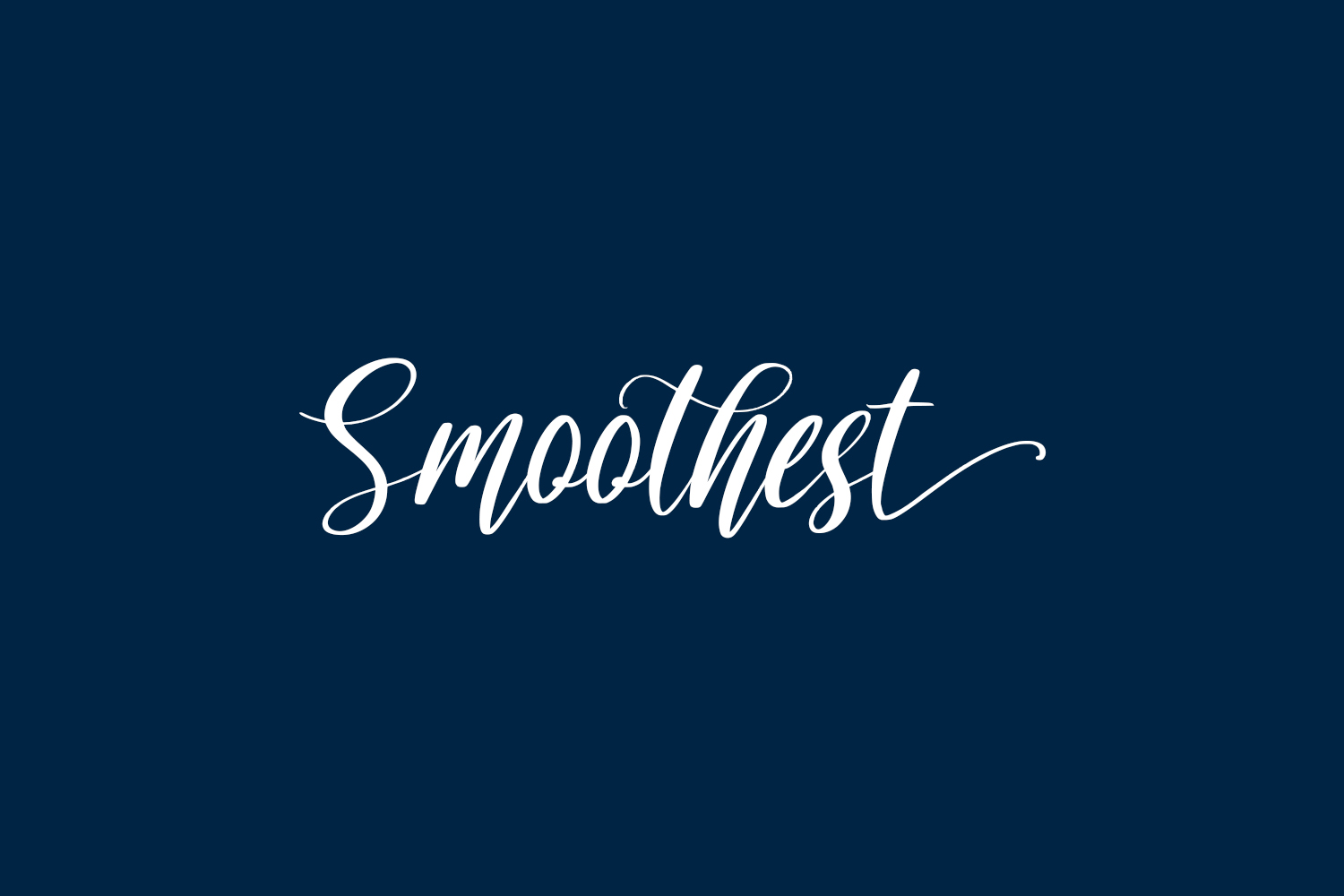 Smoothest Free Font