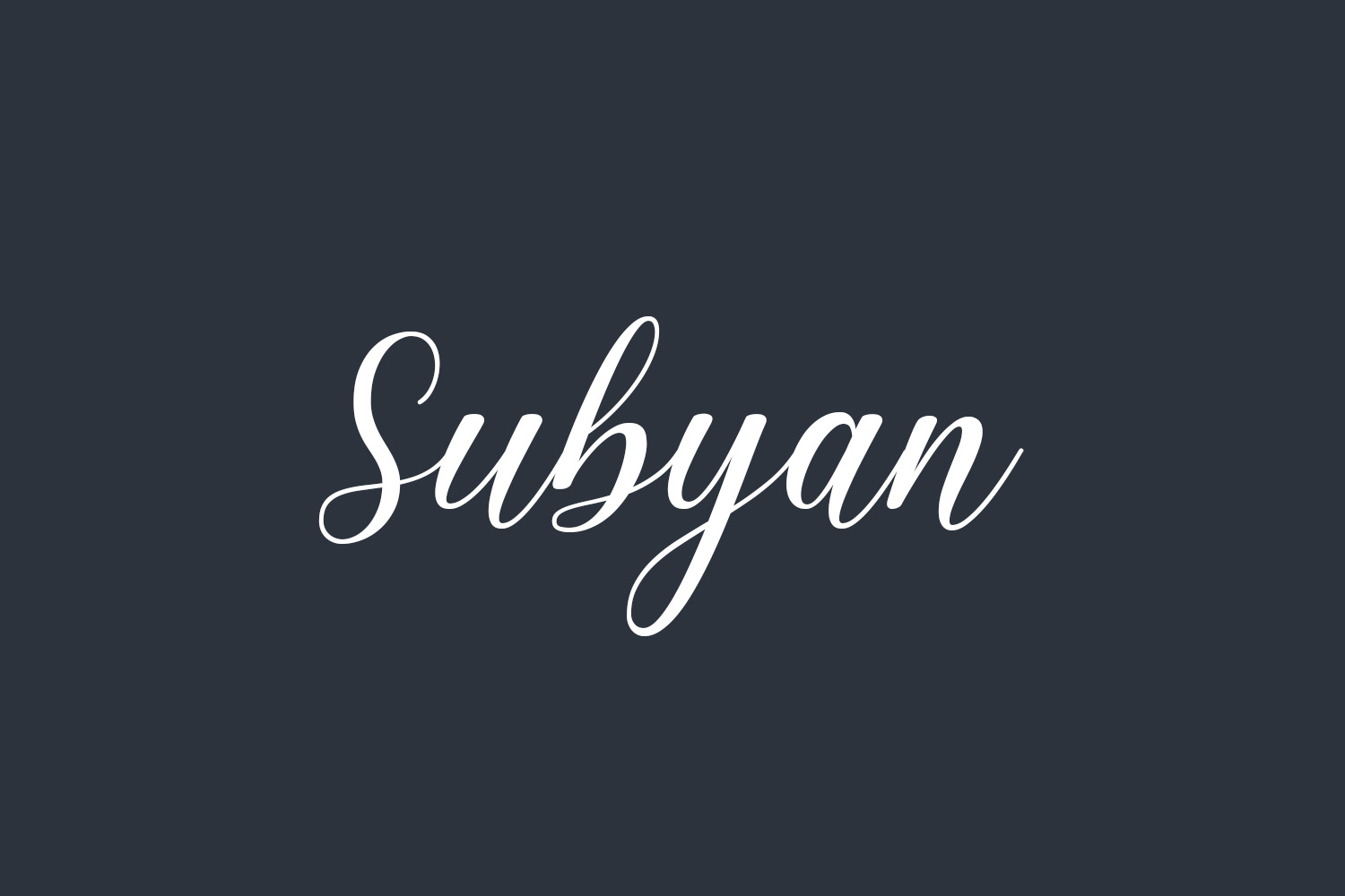 Subyan Free Font