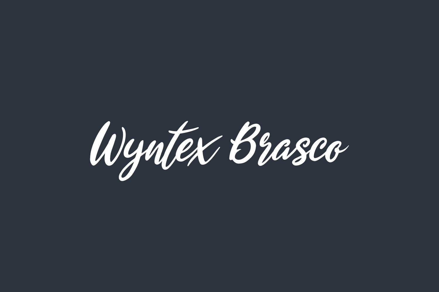 Wyntex Brasco Free Font