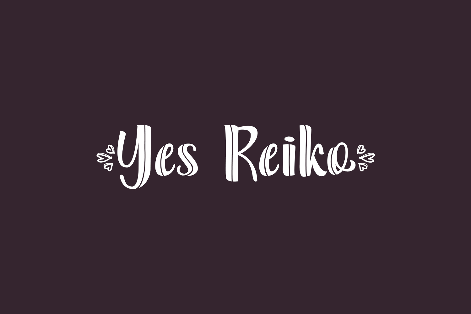 Yes Reiko Free Font