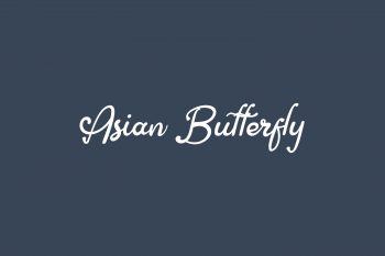 Asian Butterfly Free Font