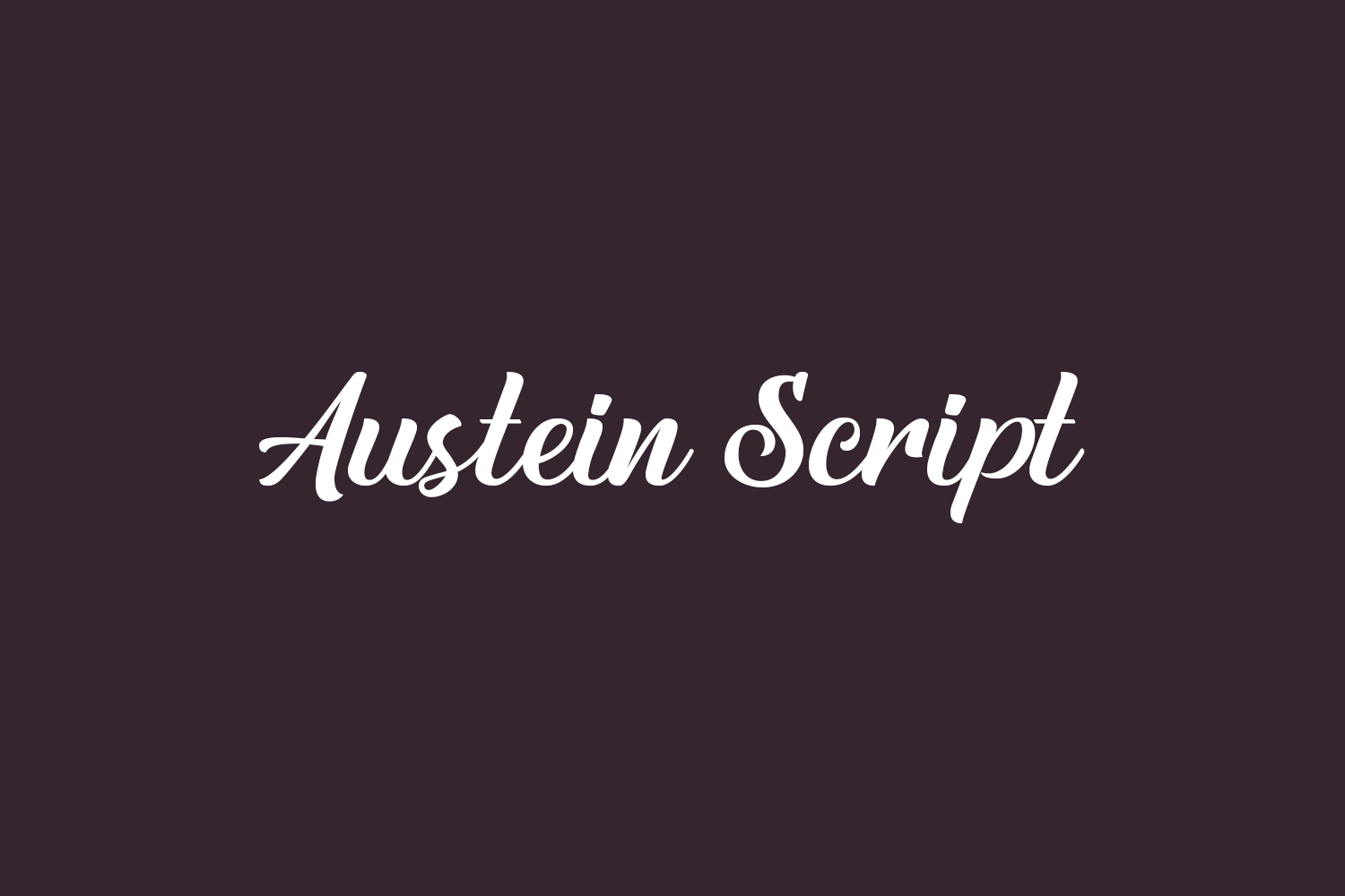 Austein Script Free Font
