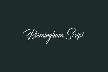 Birmingham Script Free Font