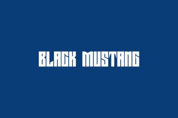 Black Mustang Free Font