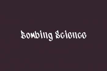 Bombing Science Free Font