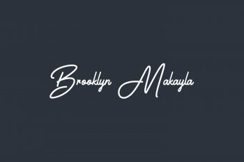 Brooklyn Makayla Free Font
