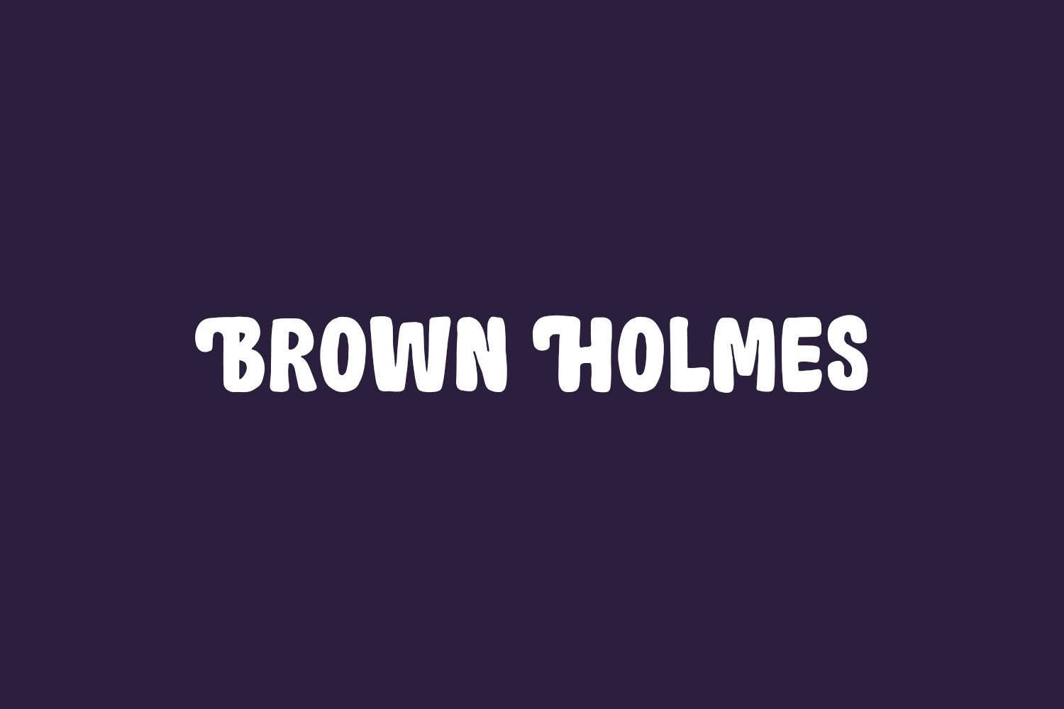 Brown Holmes Free Font