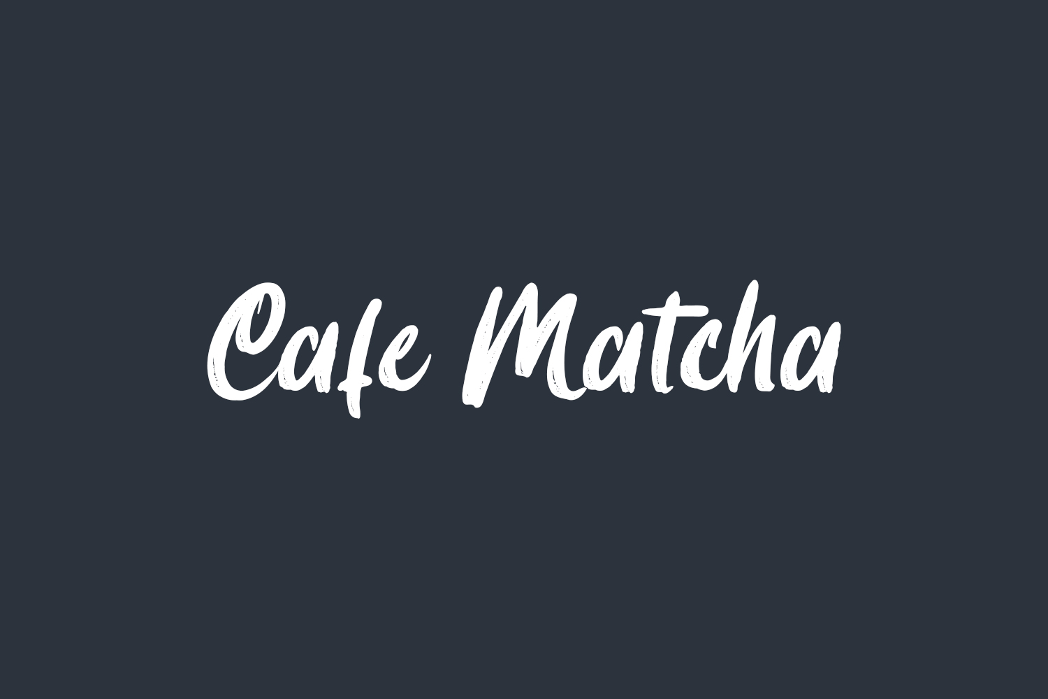 Cafe Matcha Free Font
