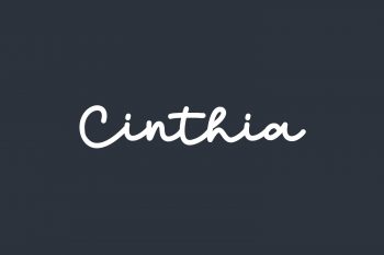 Cinthia Free Font