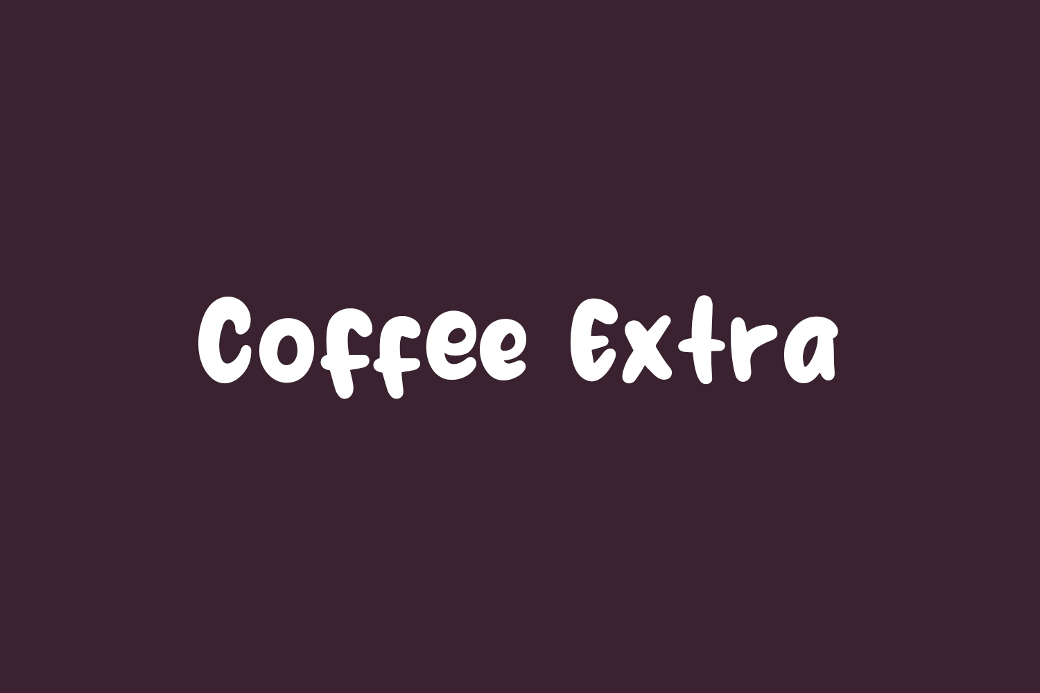 Coffee Extra Free Font