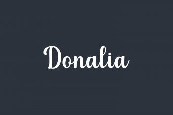 Donalia Free Font