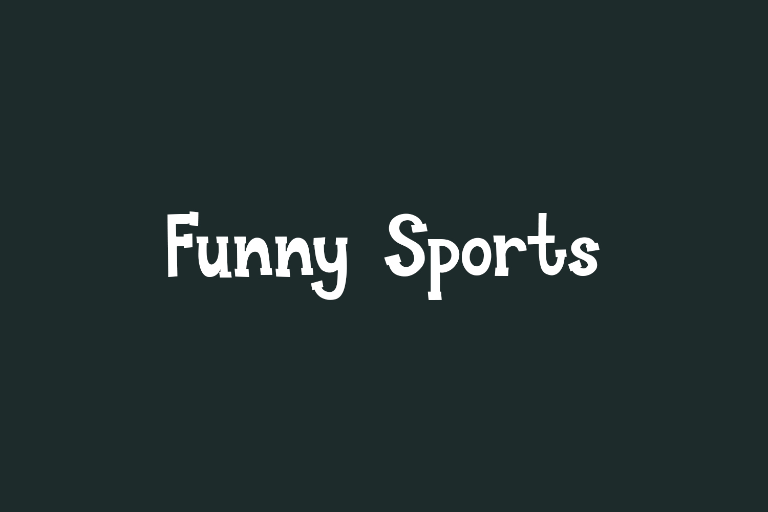 Funny Sports Free Font