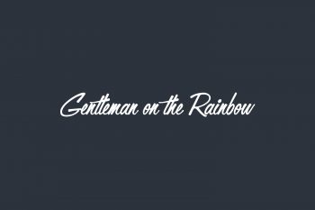 Gentleman on the Rainbow Free Font