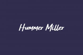 Hummer Miller Free Font