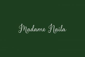 Madame Naila Free Font