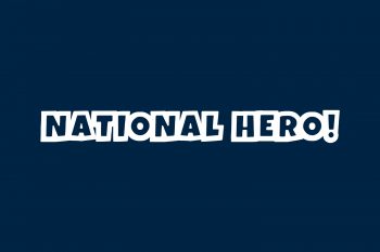 National Hero! Free Font