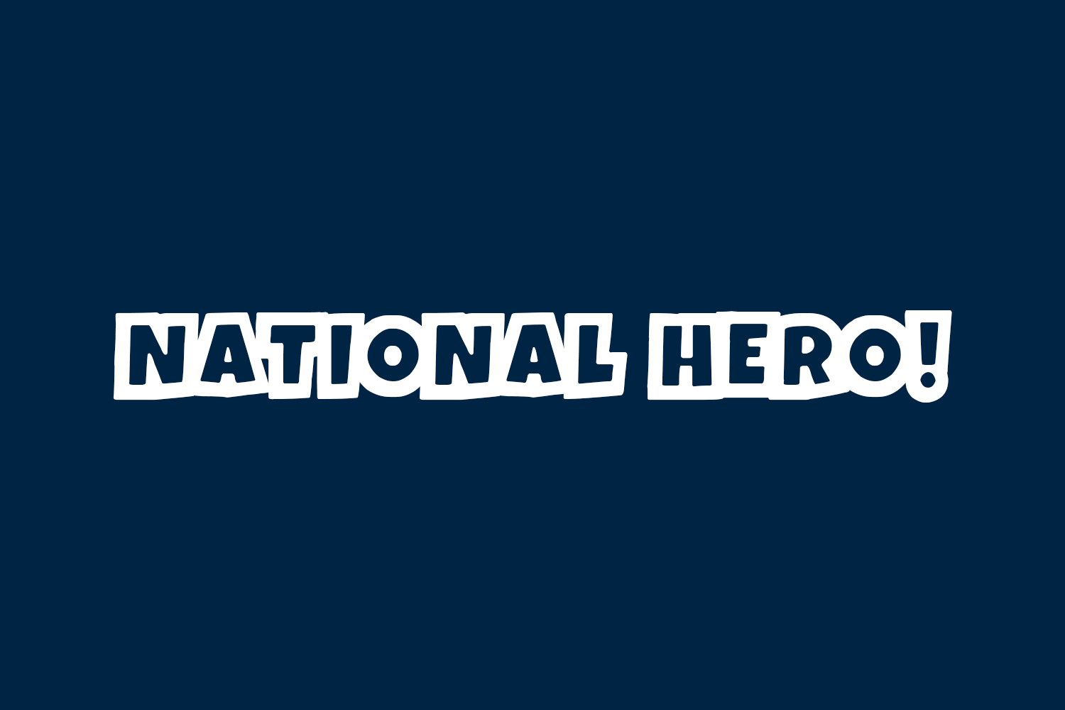 National Hero! Free Font