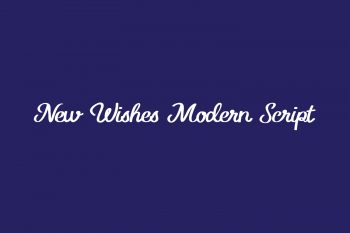 New Wishes Modern Script Font
