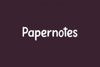 Papernotes Free Font