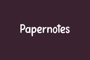 Papernotes Free Font