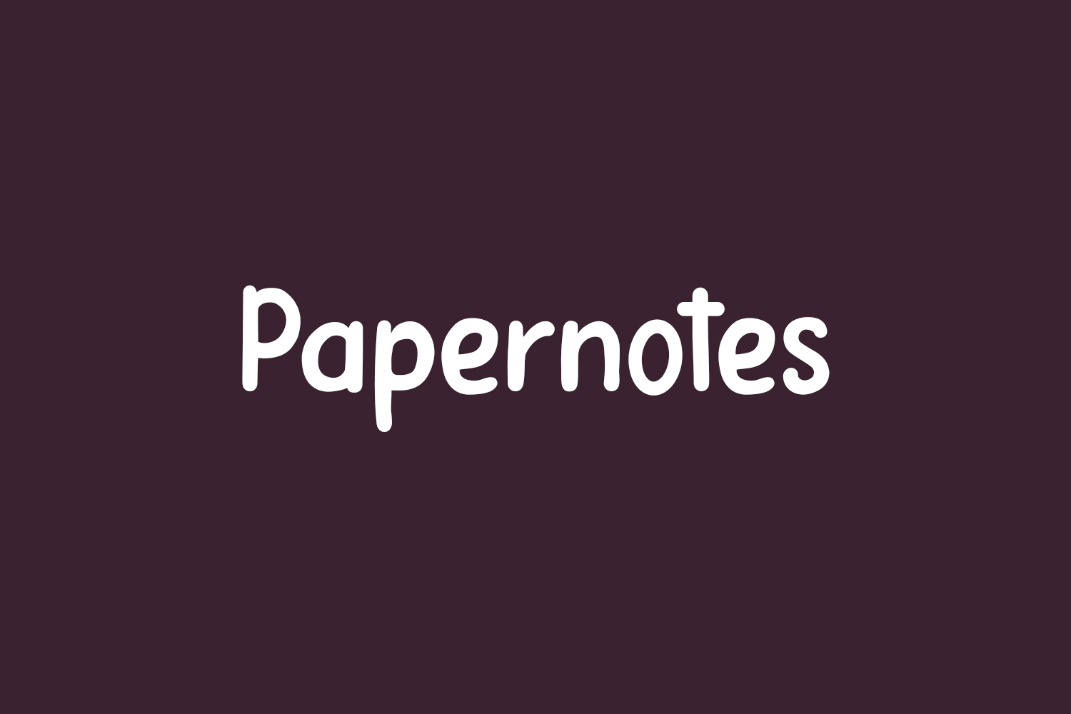 Papernotes Free Font