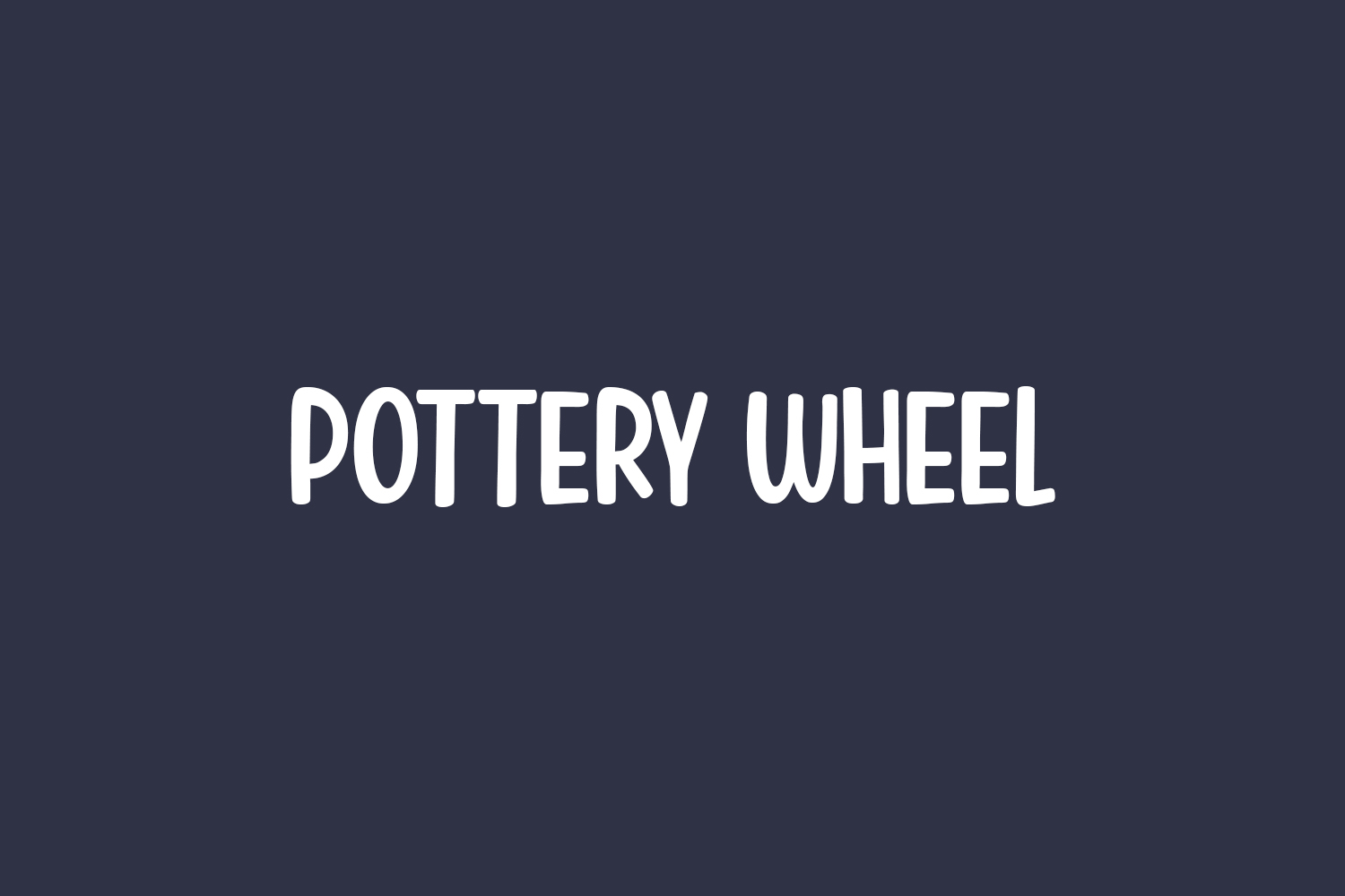 Pottery Wheel Free Font