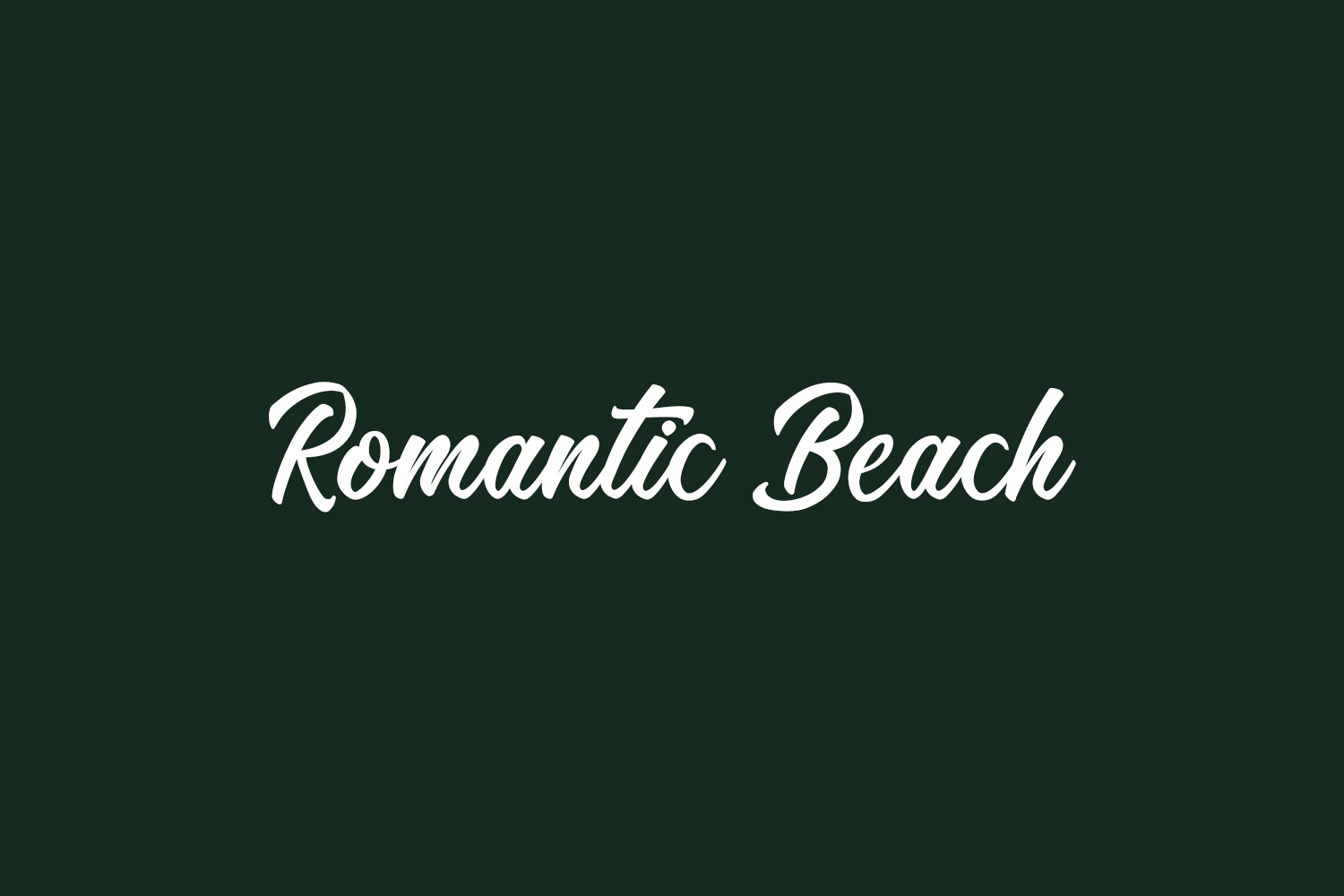 Romantic Beach Free Font
