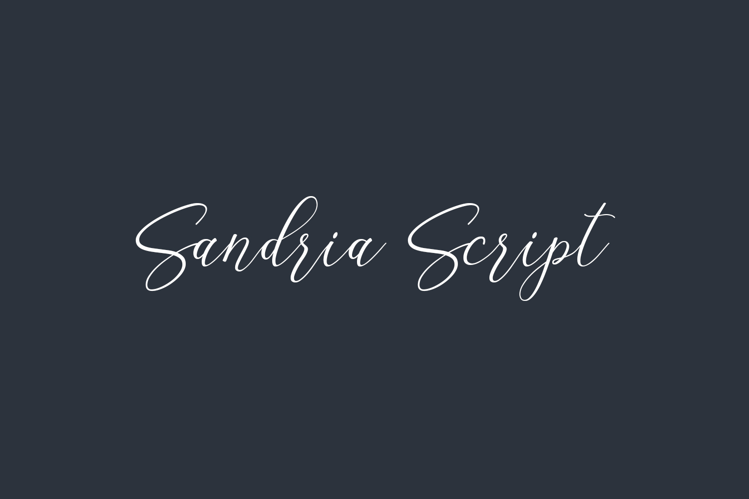 Sandria Script Free Font