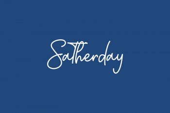 Satherday Free Font