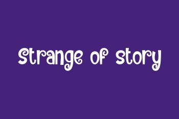 Strange of story Free Font