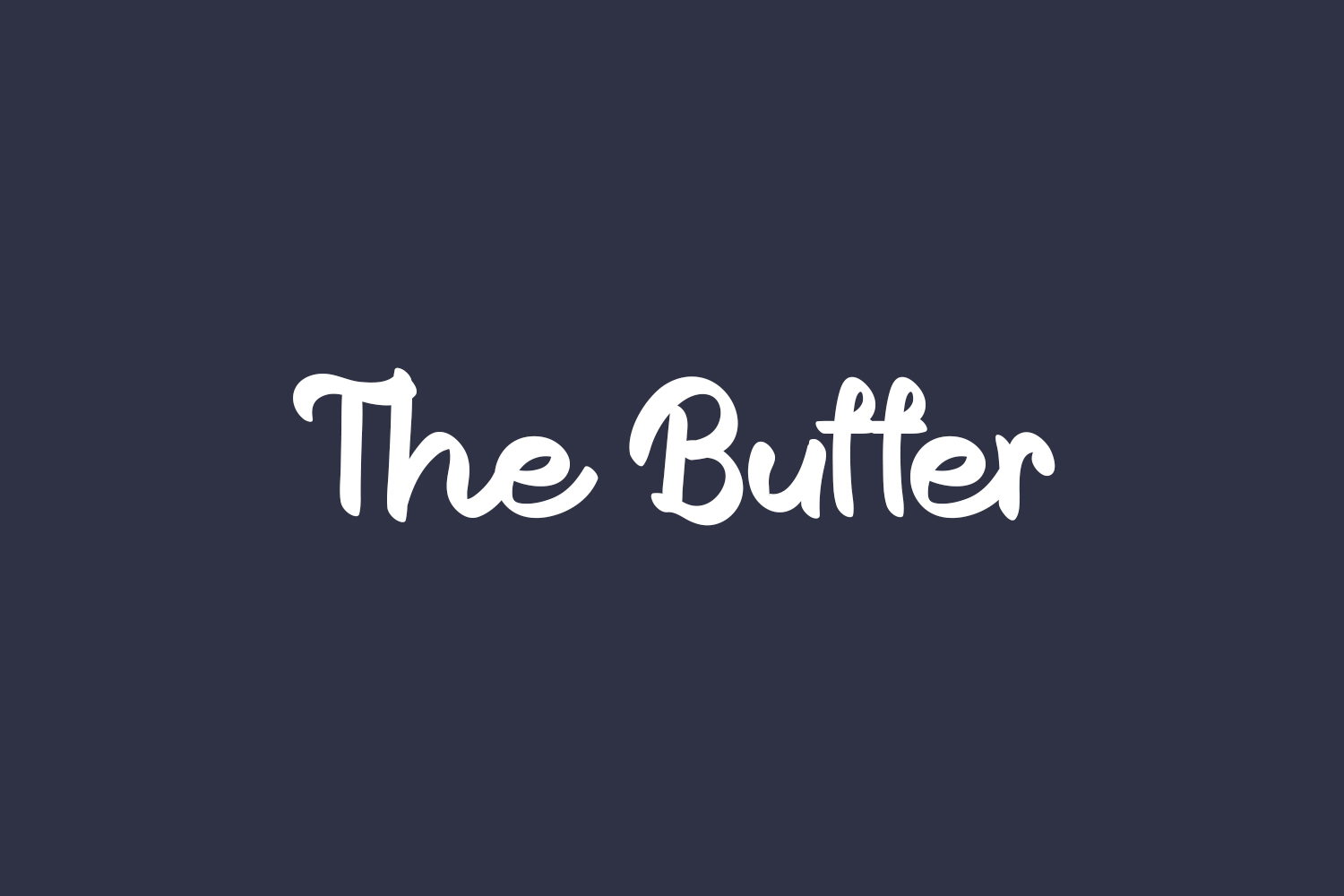 The Butter Free Font