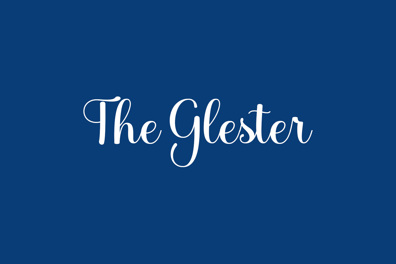 The Glester Free Font