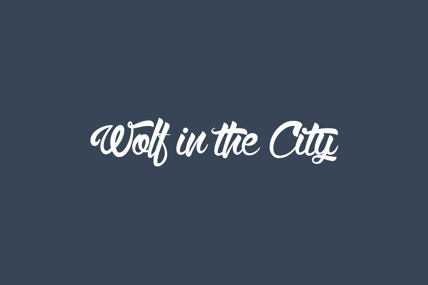 Wolf in the City Free Font