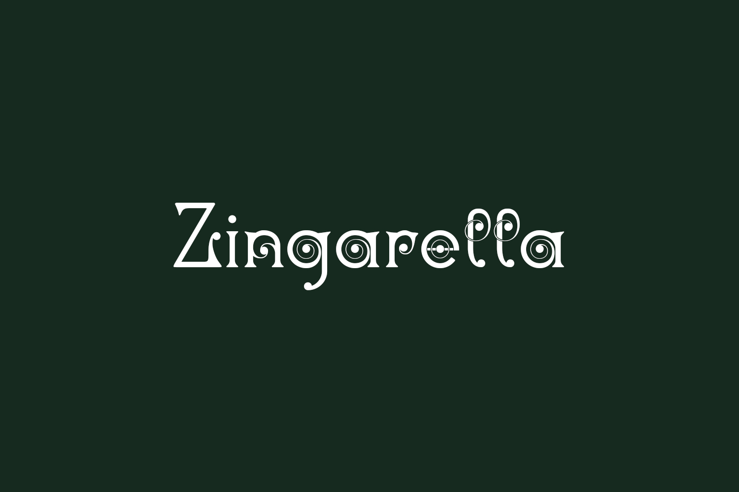 Zingarella Free Font