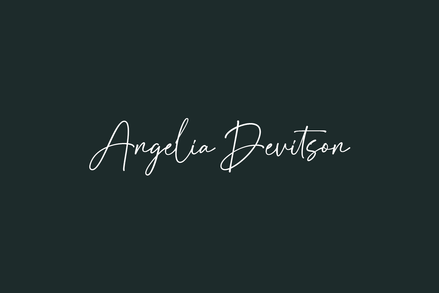 Angelia Devitson Free Font