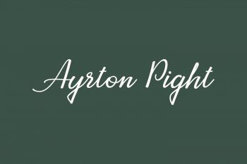 Ayrton Pight Free Font