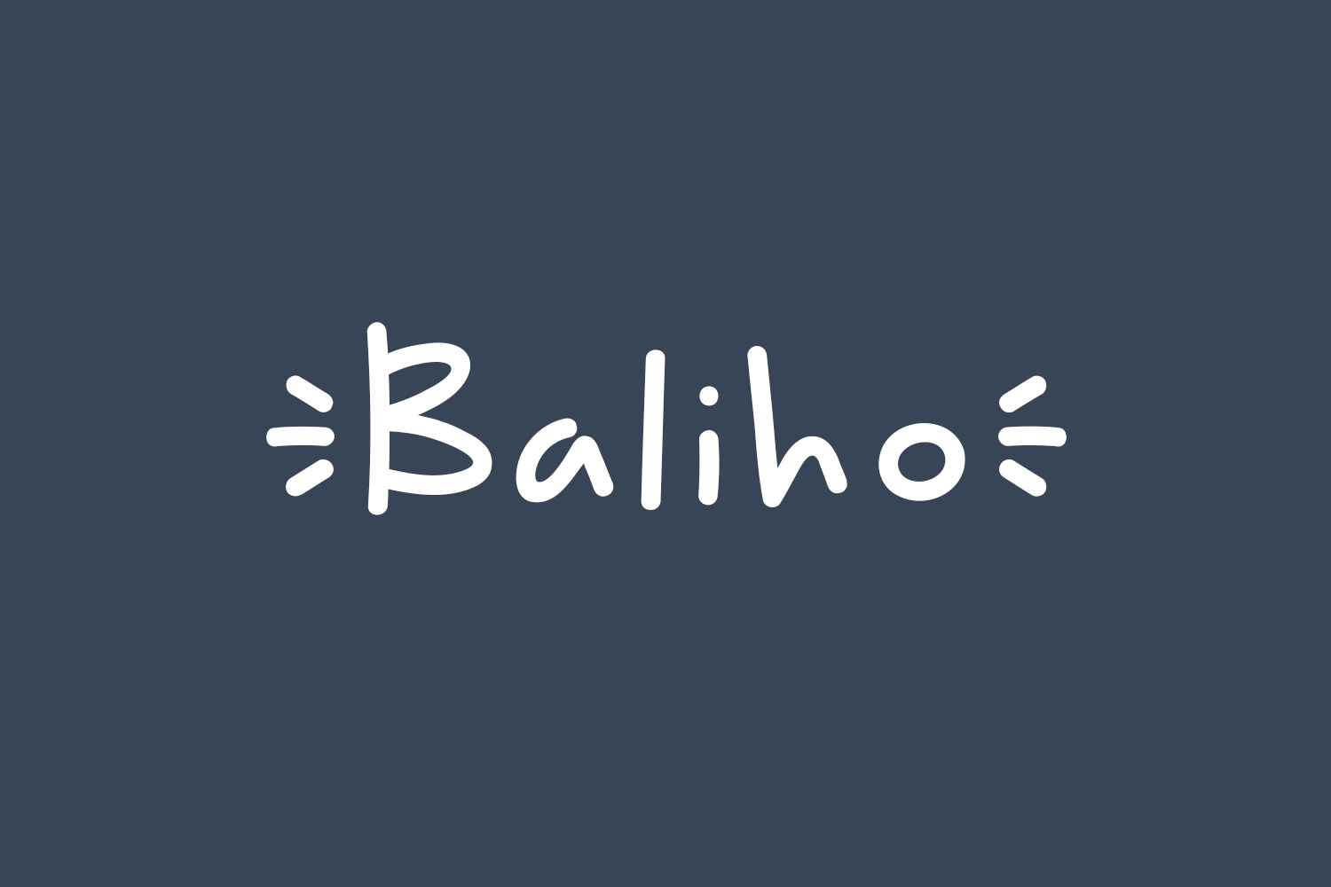 Baliho Free Font