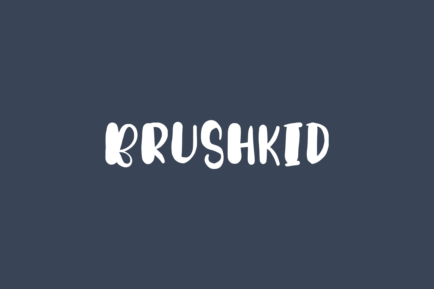 Brushkid Free Font