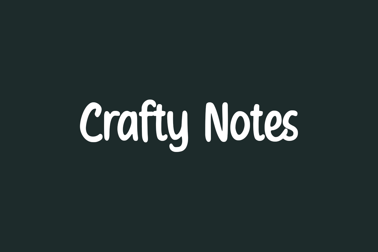 Crafty Notes Free Font