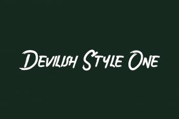 Devilish Style One Free Font
