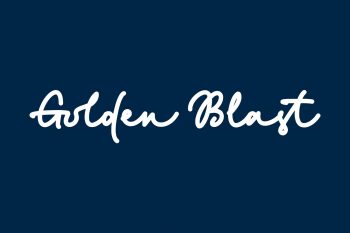 Golden Blast Free Font