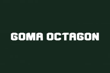 Goma Octagon Free Font