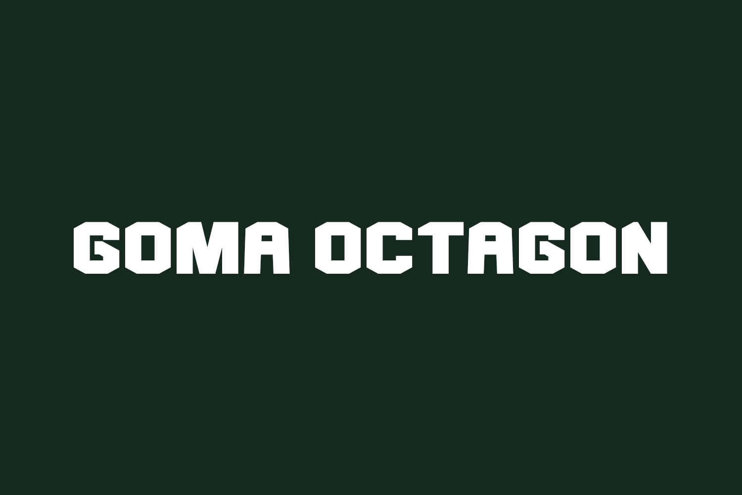 Goma Octagon Free Font