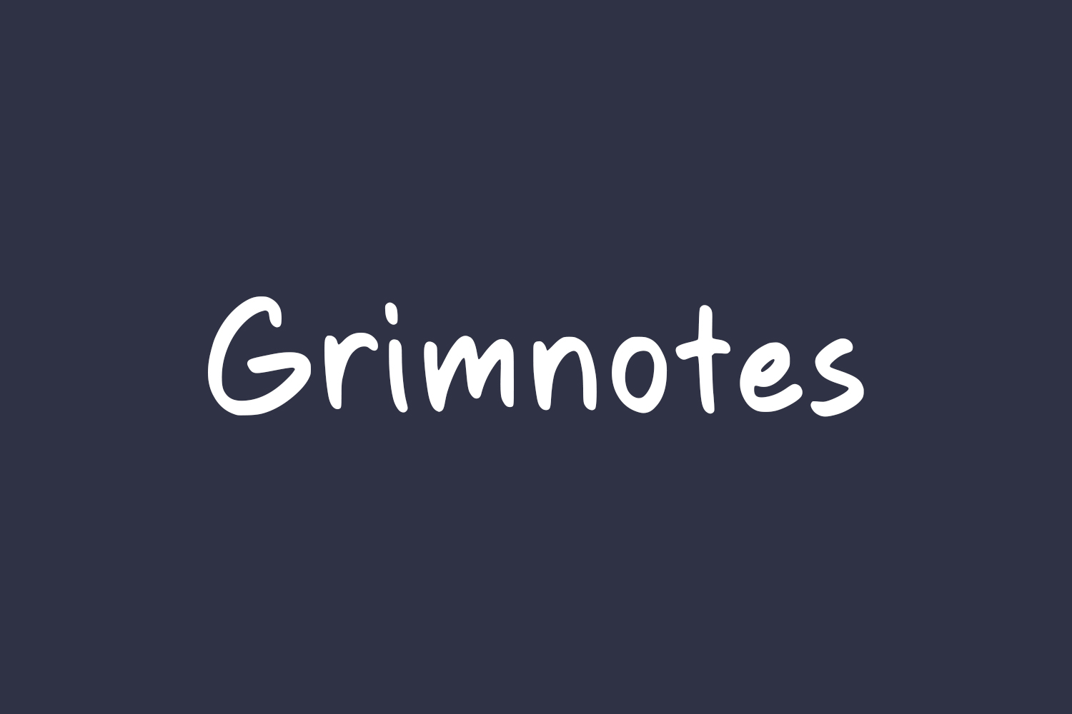 Grimnotes Free Font
