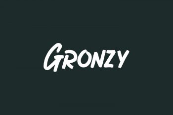 Gronzy Free Font