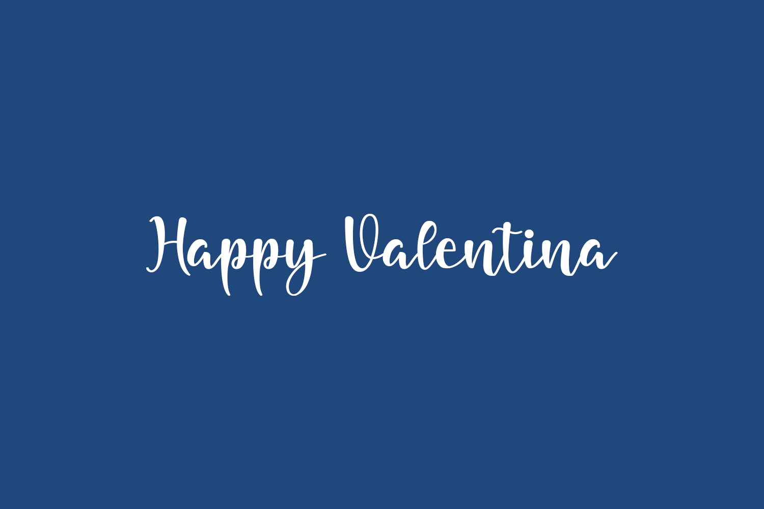 Happy Valentina Free Font