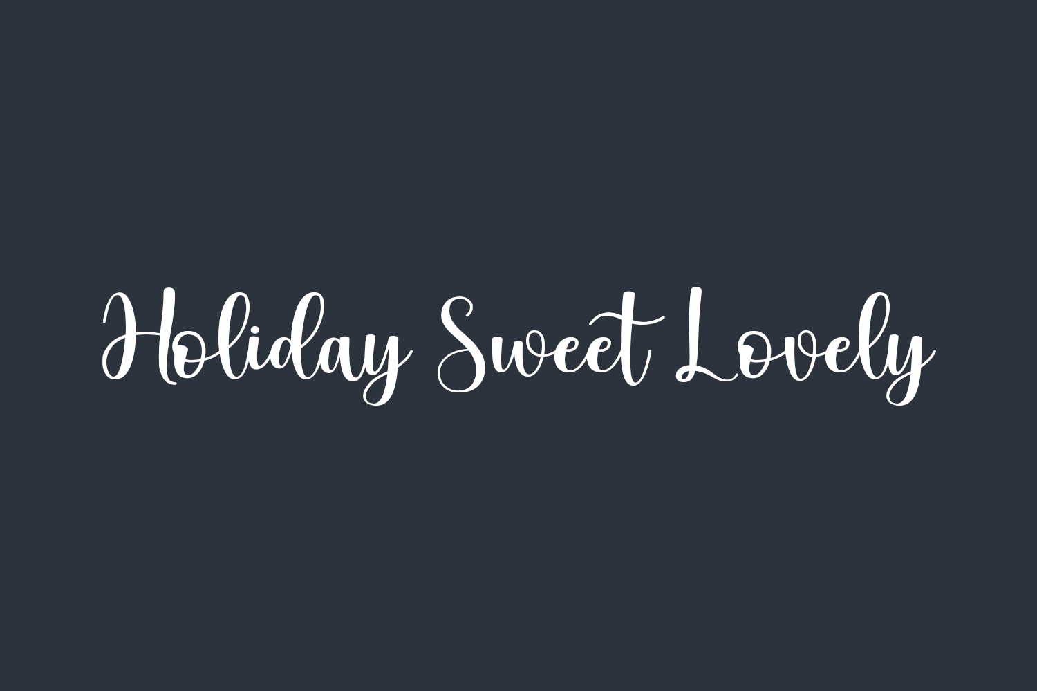 Holiday Sweet Lovely Free Font