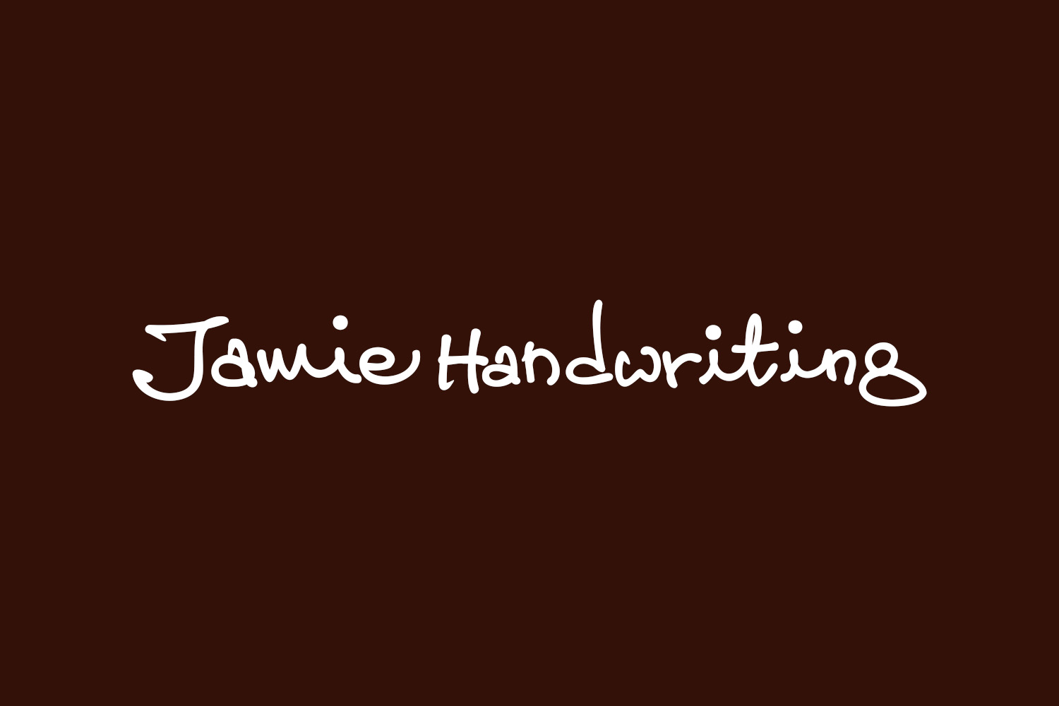 Jamie Handwriting Free Font