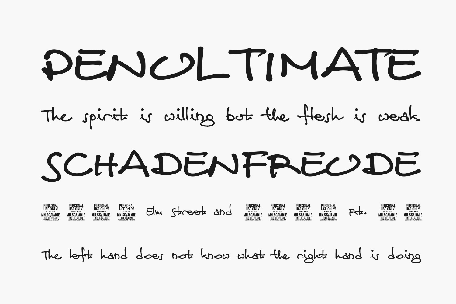 Jamie Handwriting Free Font